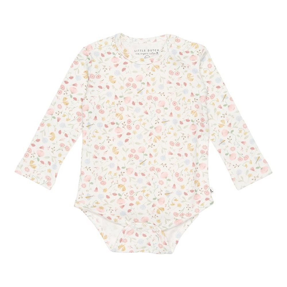 Body Manga Comprida | 62-68 | Flowers & Butterflies